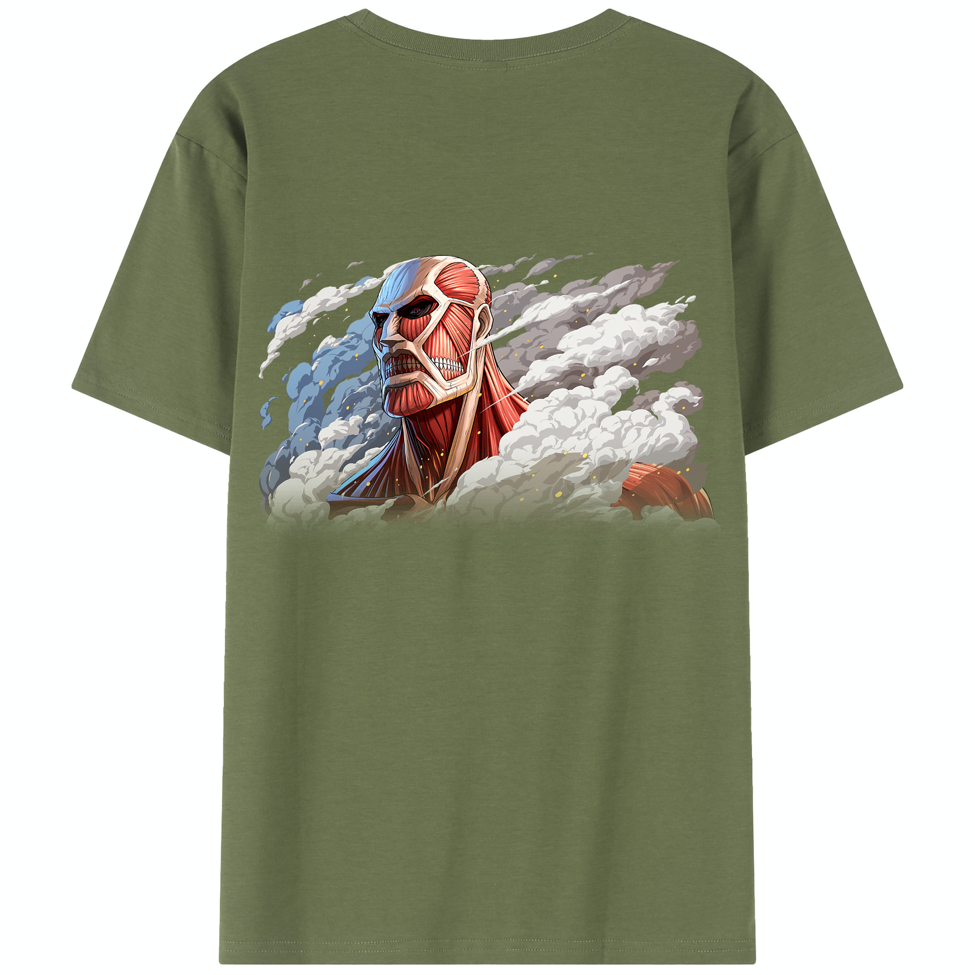 （画像用） 進撃の巨人 Attack on Titan 綿100％半袖Tシャツ（背面プリント）